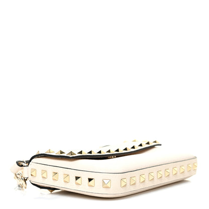 Valentino Garavani Grainy Calfskin Rockstud Crossbody Pouch Light Ivory 3 of 10