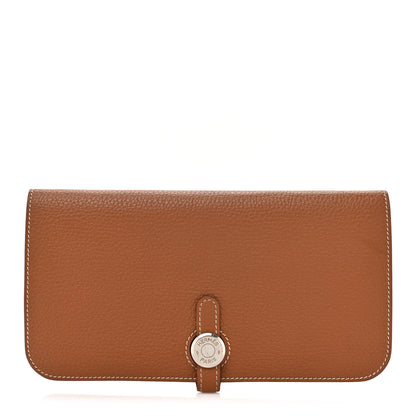 Hermes Togo Dogon Recto Verso Wallet Gold 1 of 9