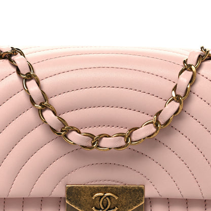 Chanel Lambskin Borse Romane Single Flap Light Pink 8 of 11