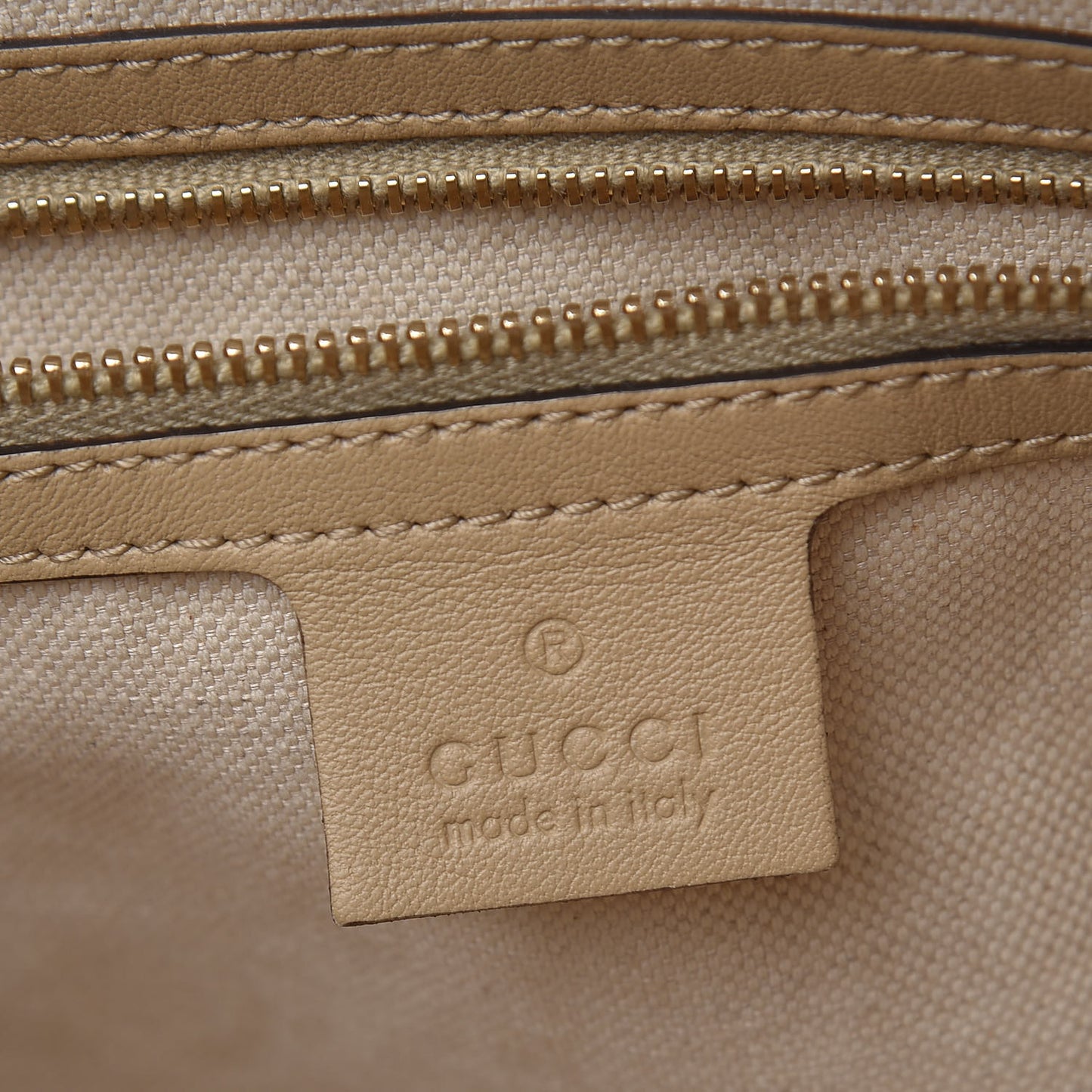 GG Supreme Monogram Medium Nice Top Handle Dome Bag Beige
