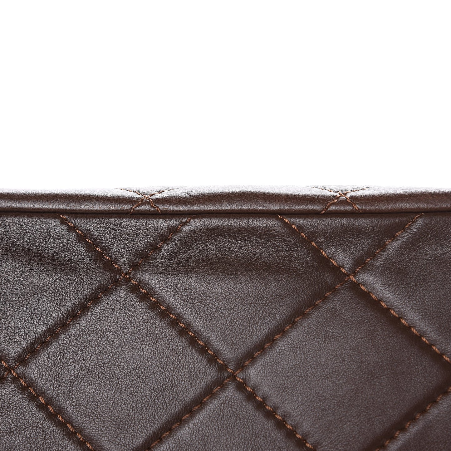 Calfskin Quilted In the Business Tote Brown