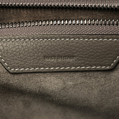 Celine Drummed Calfskin Mini Luggage Souris 6 of 12