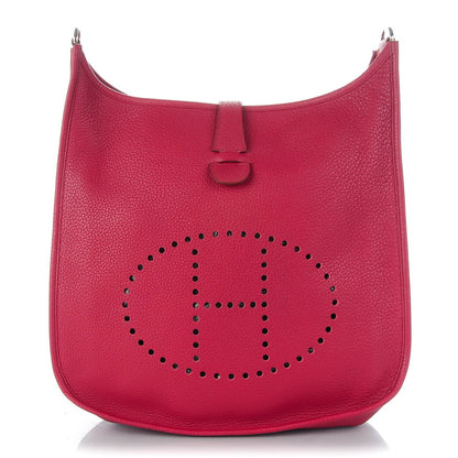 Hermes Taurillon Clemence Evelyne III GM Rubis 1 of 7