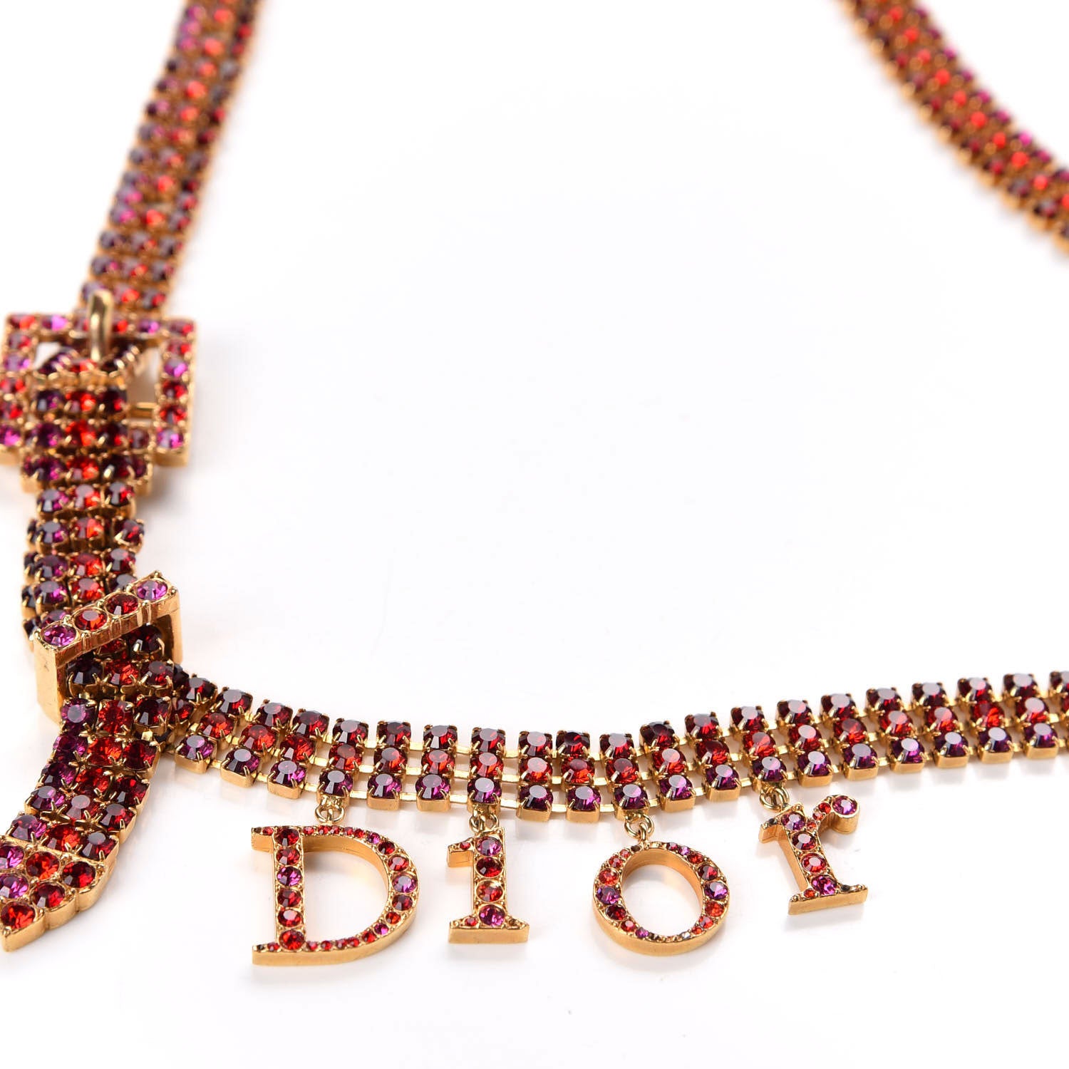 Christian Dior Crystal Charm Belt Multicolor 3 of 6