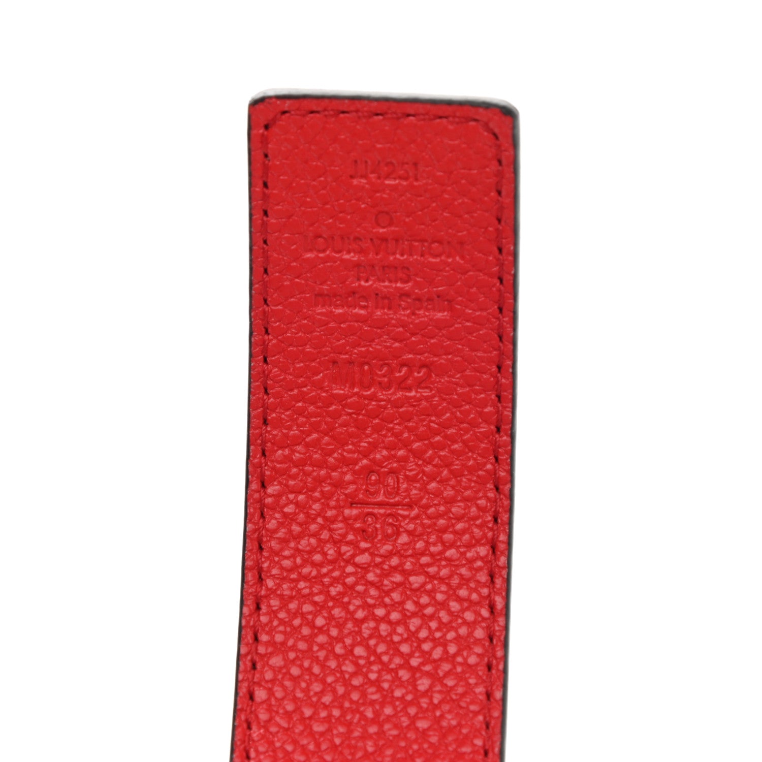 Louis Vuitton Monogram 30mm LV Initiales Reversible Belt 90 36 Coquelicot 3 of 5