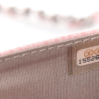 Chanel Caviar Timeless CC Wallet On Chain WOC Pink 10 of 11
