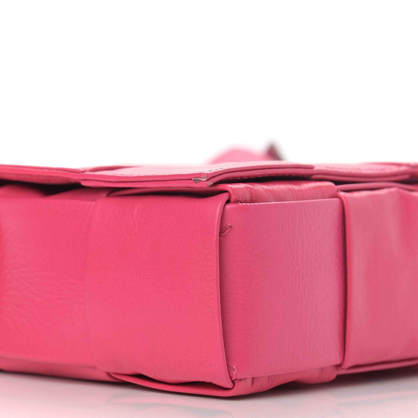 Paper Calfskin Maxi Intreccio Cassette Crossbody Bag