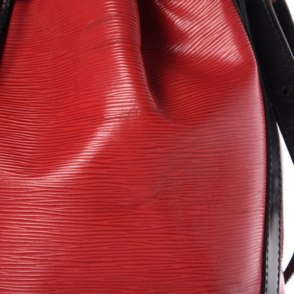Louis Vuitton Epi Petit Bi-Color Noe Castillan Red Black 8 of 11