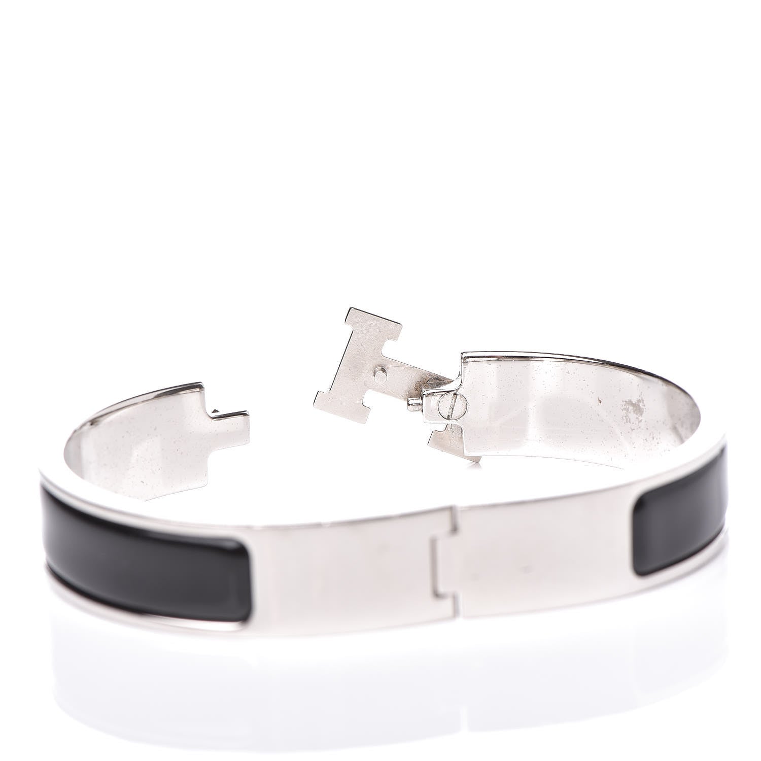 Hermes Enamel Narrow Clic Clac H Bracelet PM Black 4 of 7