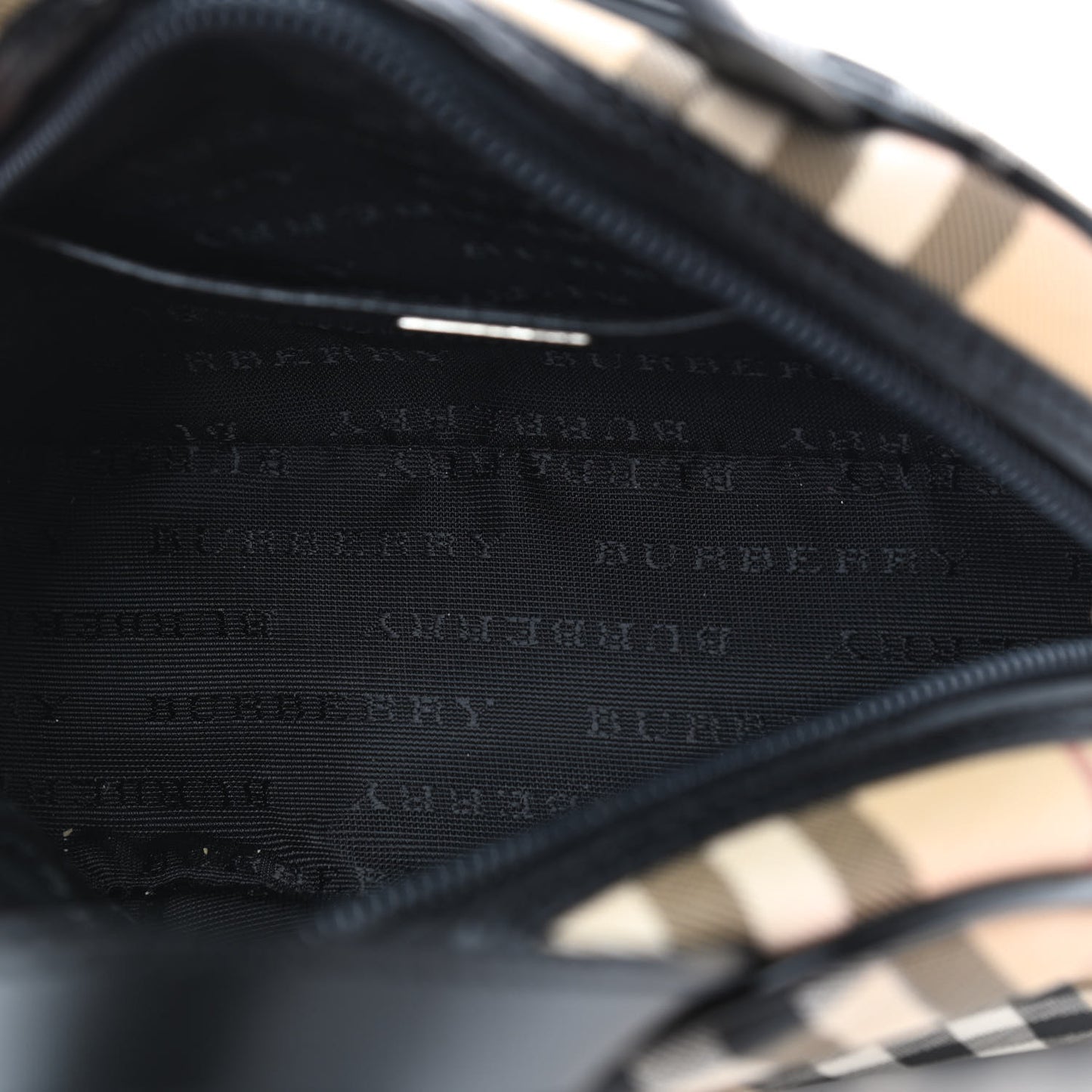 House Check Mini Top Handle Bag Black