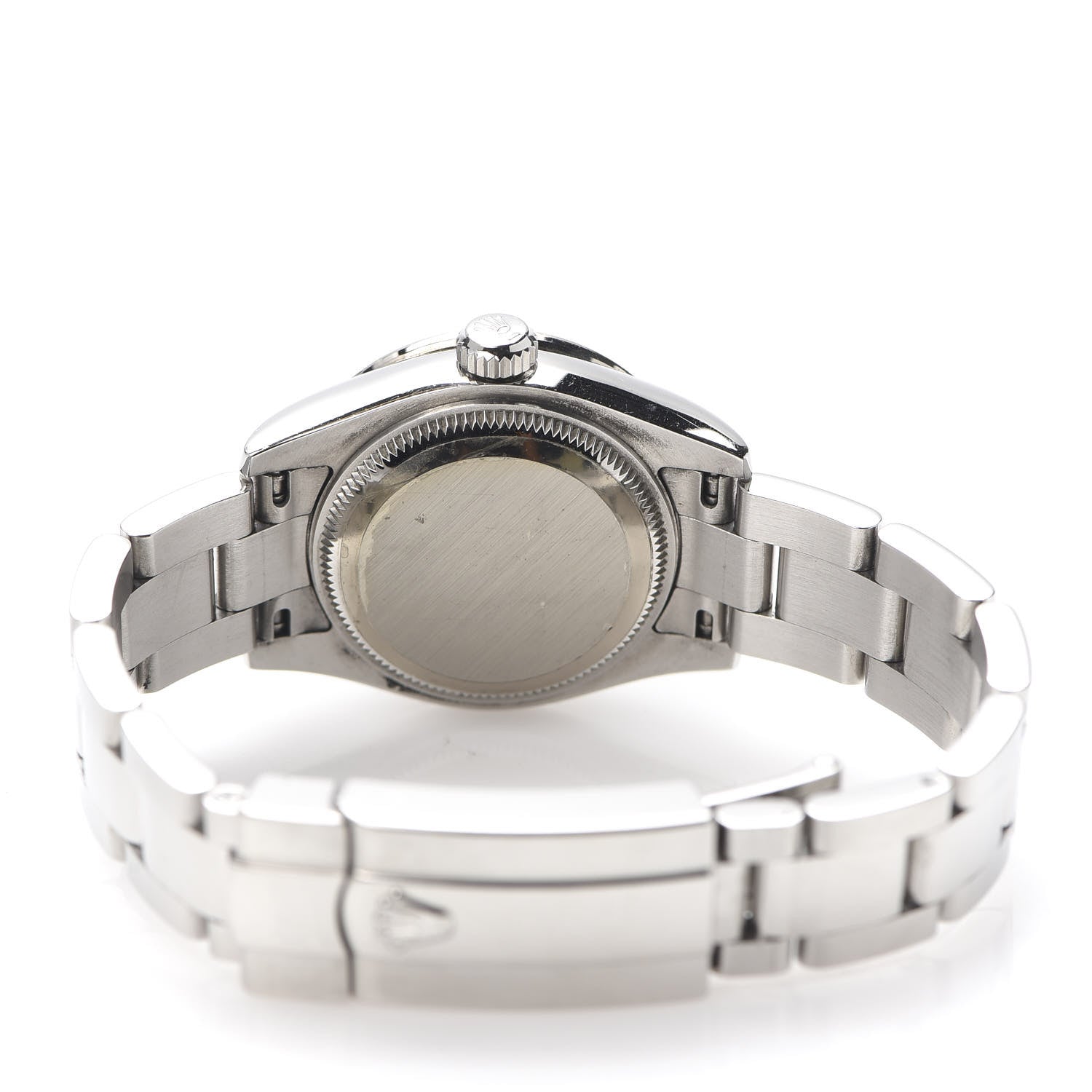 Rolex Stainless Steel Diamond Black Mother of Pearl 26mm Oyster Perpetual Datejust Watch 179384 5 of 7