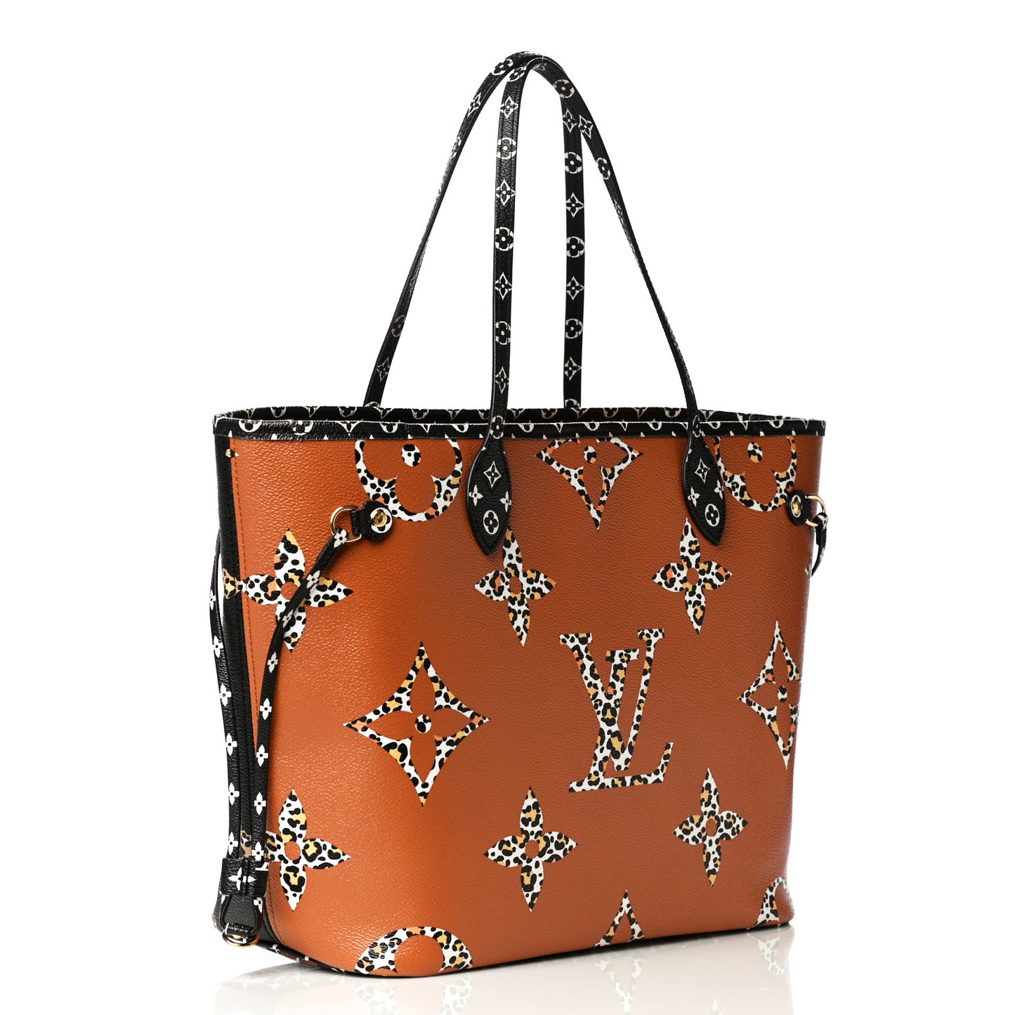 Monogram Giant Jungle Neverfull MM Black