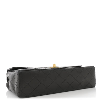 Chanel Lambskin Quilted Medium Rectangular Kelly Flap Bag Black 3 of 11