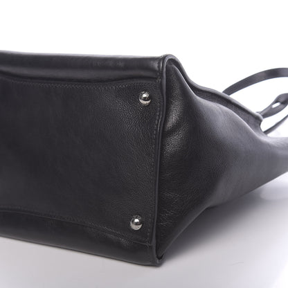 Prada Glace Calf Small Twin Pocket Tote Black 10 of 10