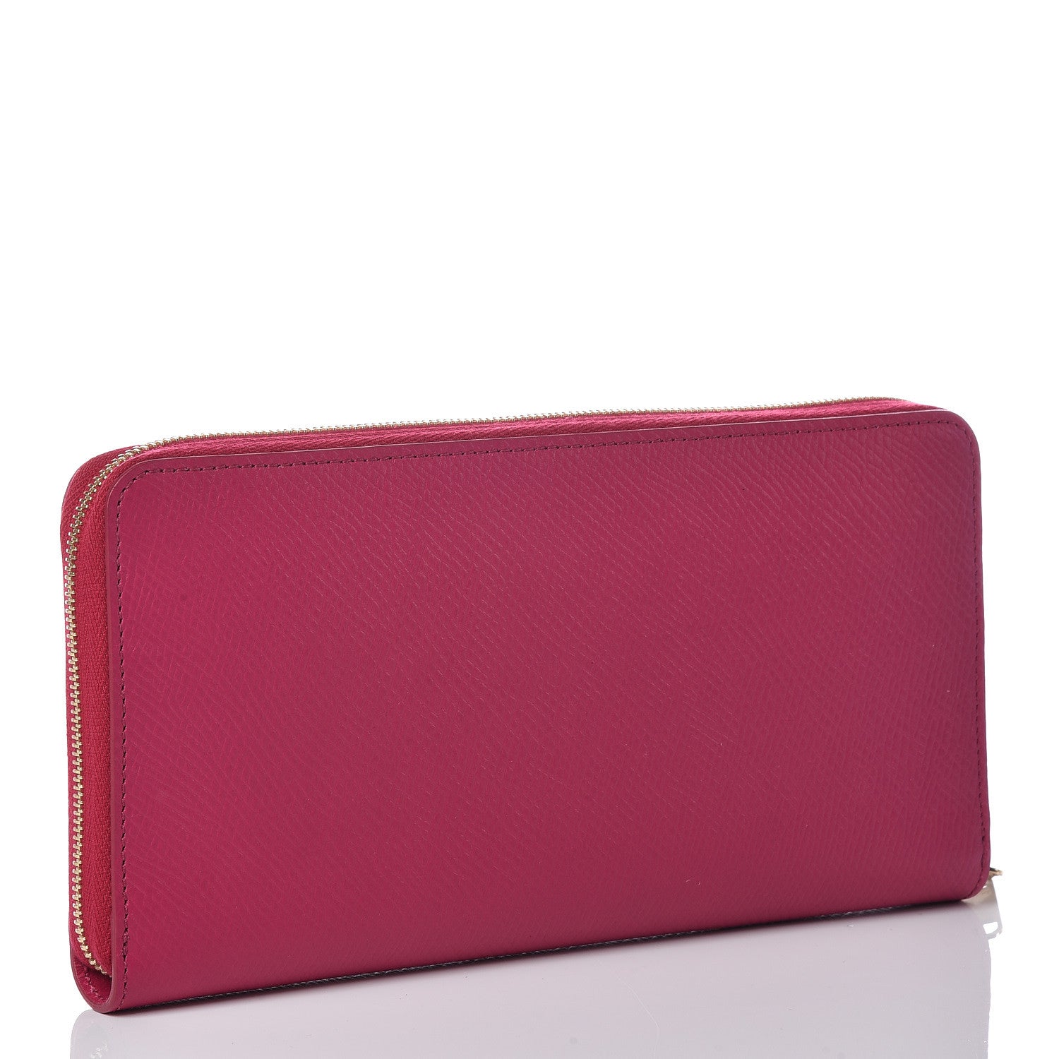 Celine Grained Calfskin Large Zip Around Multifunction Wallet Pink 3 of 8