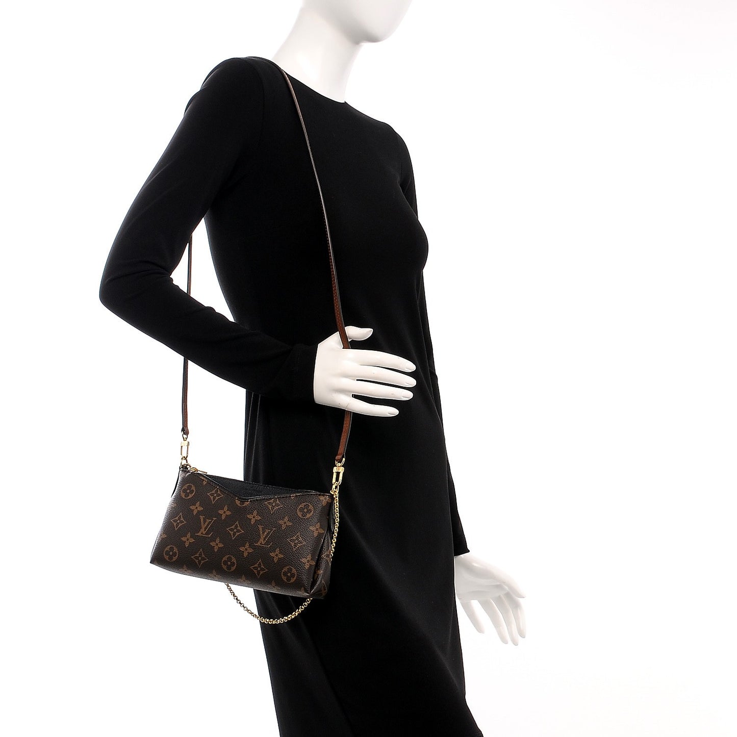 Monogram Pallas Clutch Black