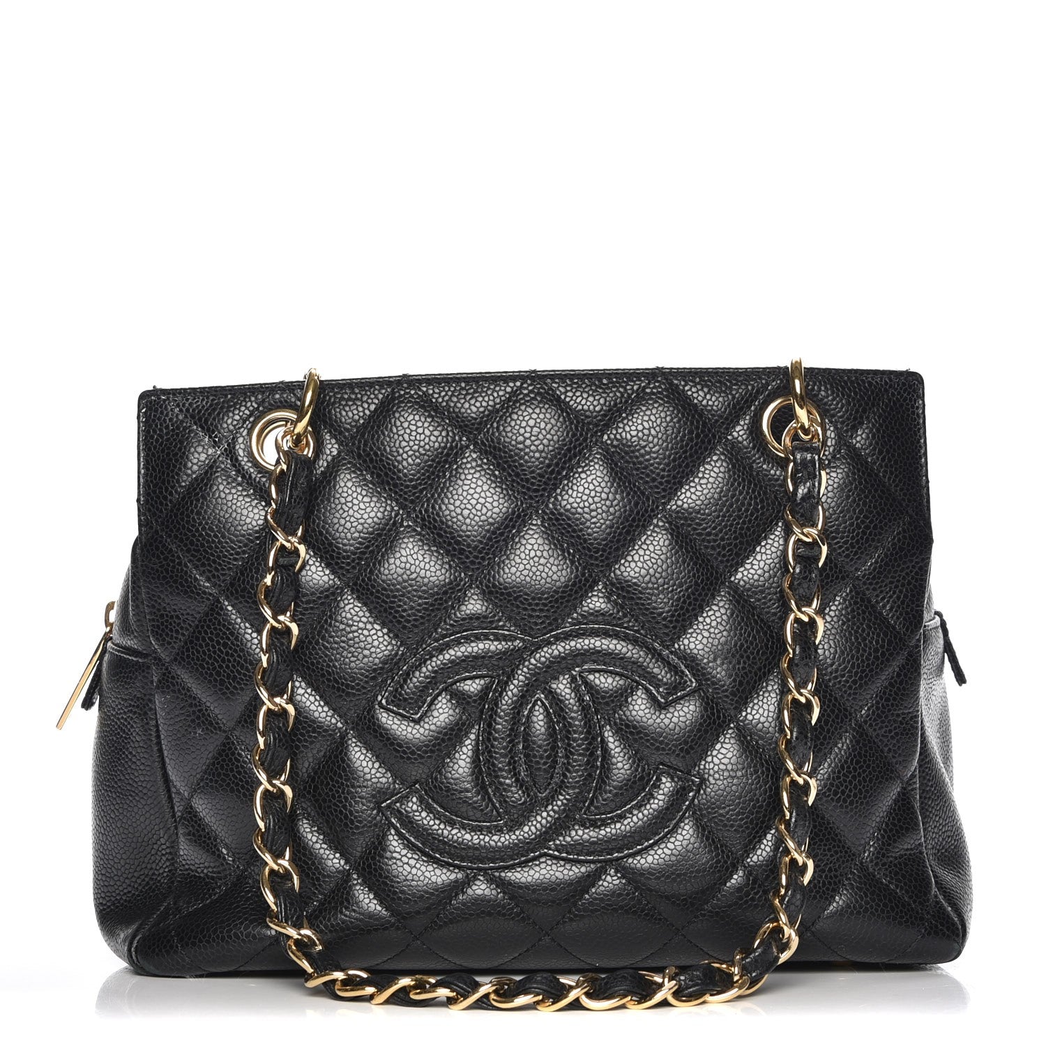 Chanel Caviar Quilted Petit Timeless Tote PTT Black 1 of 9