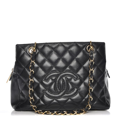 Chanel Caviar Quilted Petit Timeless Tote PTT Black 1 of 9