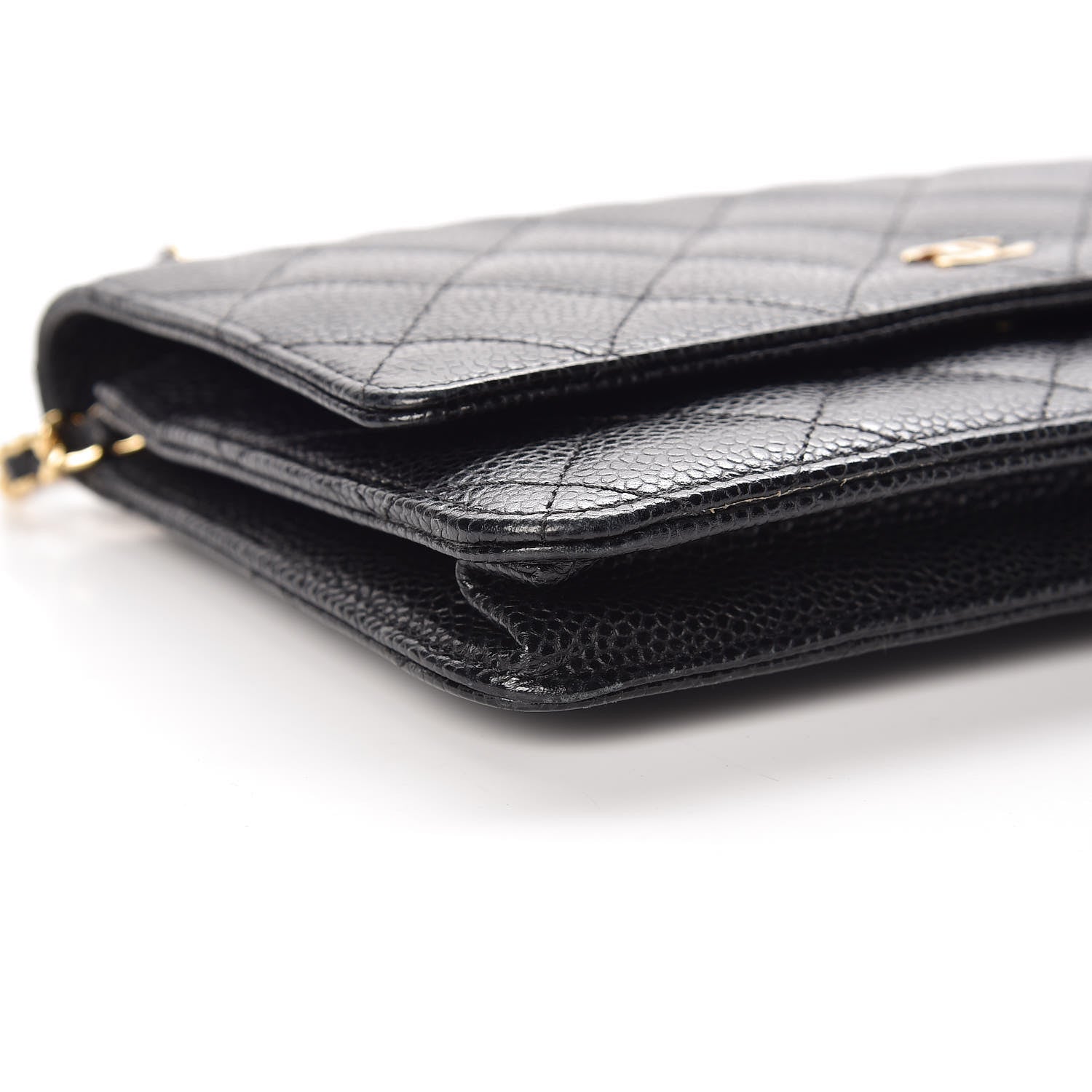 Chanel Caviar Quilted Wallet On Chain WOC Black 9 of 11
