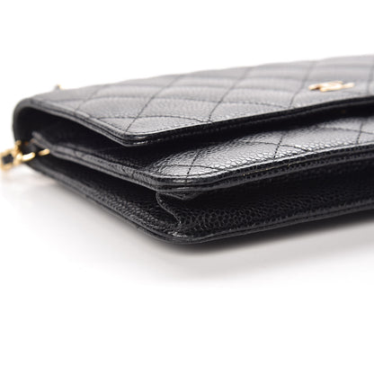 Chanel Caviar Quilted Wallet On Chain WOC Black 9 of 11