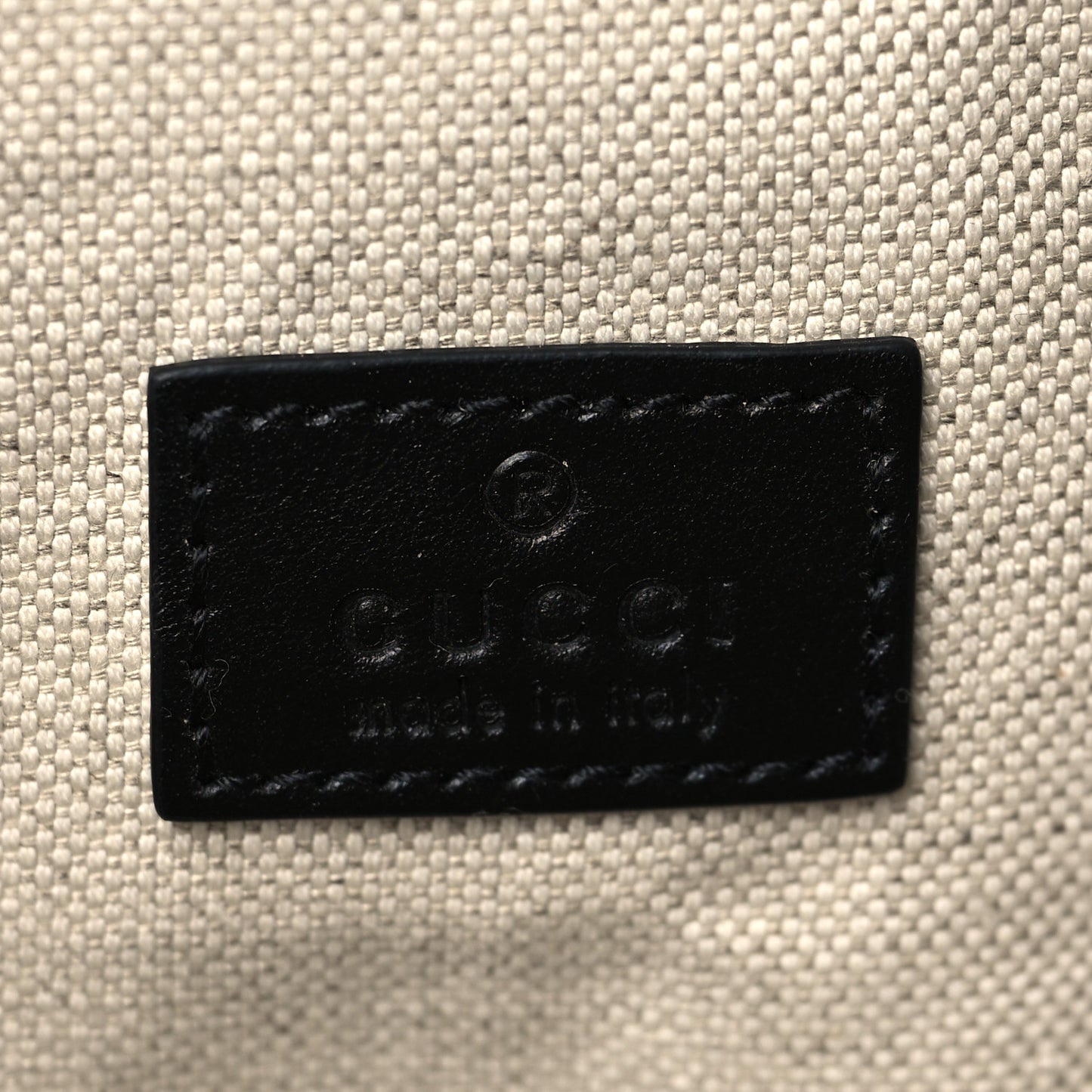 Calfskin GG Tennis Embossed Belt Bag Black