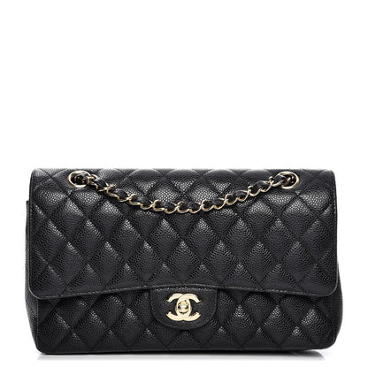Chanel Caviar Quilted Medium Double Flap Black 1 of 15