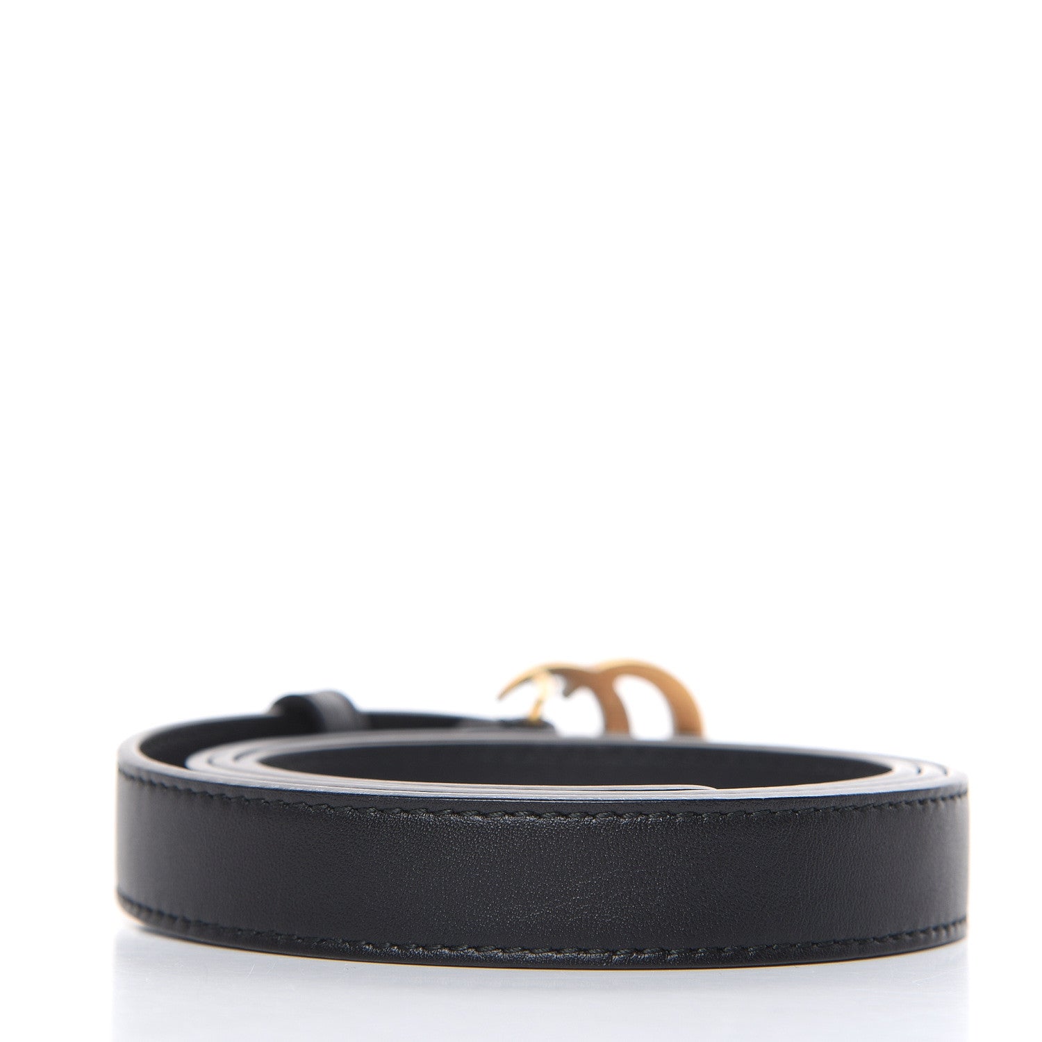 Gucci Calfskin Double G 20mm Belt 95 38 Black 3 of 6