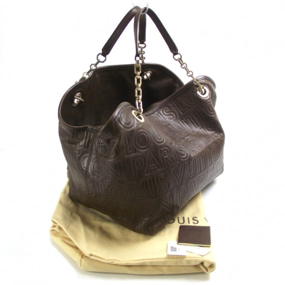 Louis Vuitton Monogram Paris Souple Whisper PM Chocolate 3 of 9