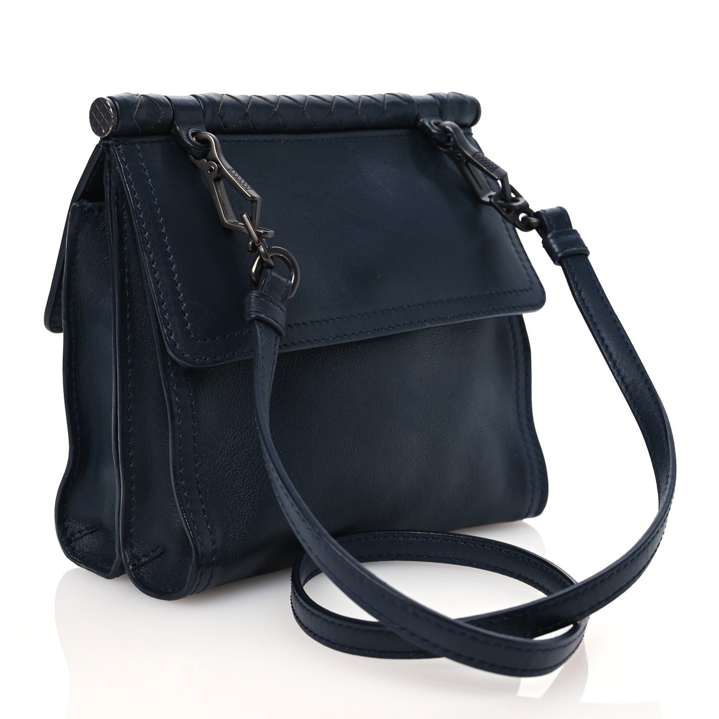 Nappa Mini Intrecciato Double Face Bag Navy