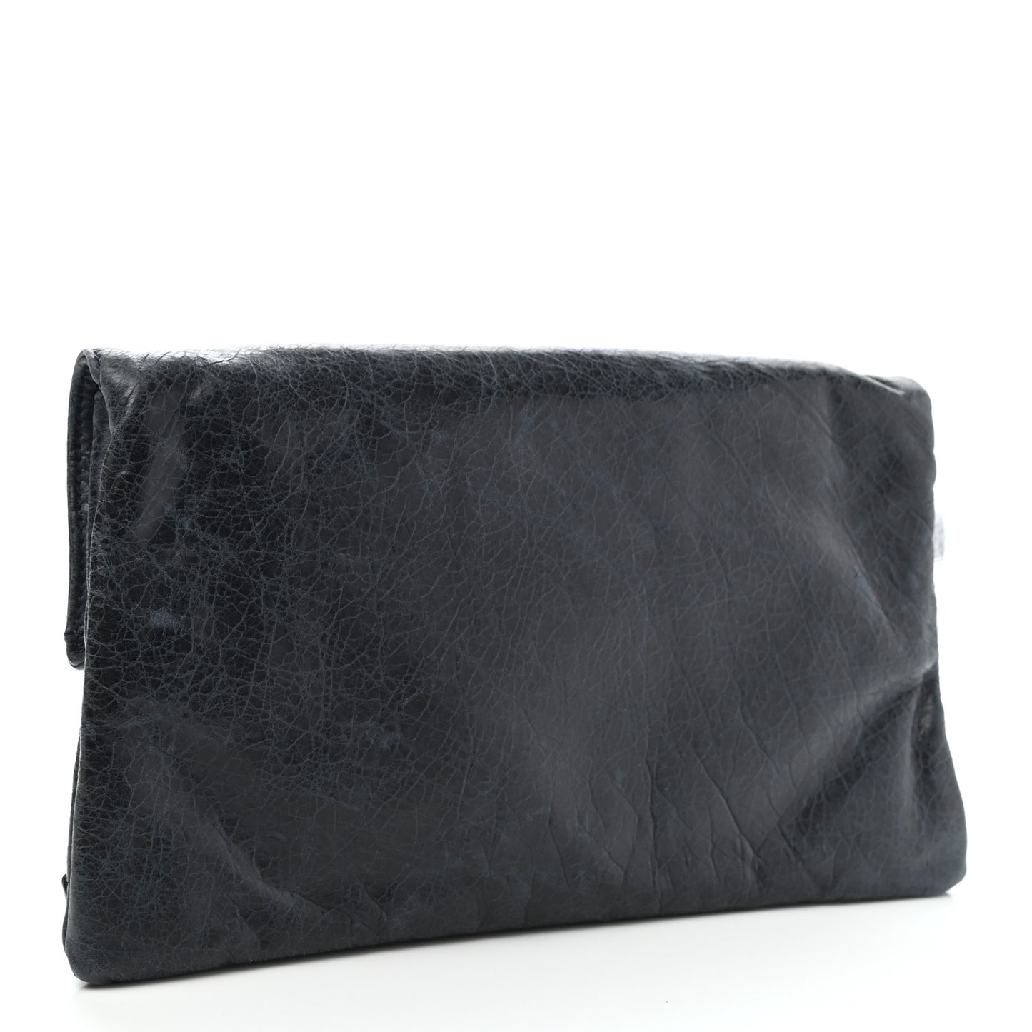 Agneau Classic Hardware Envelope Clutch Dark Night