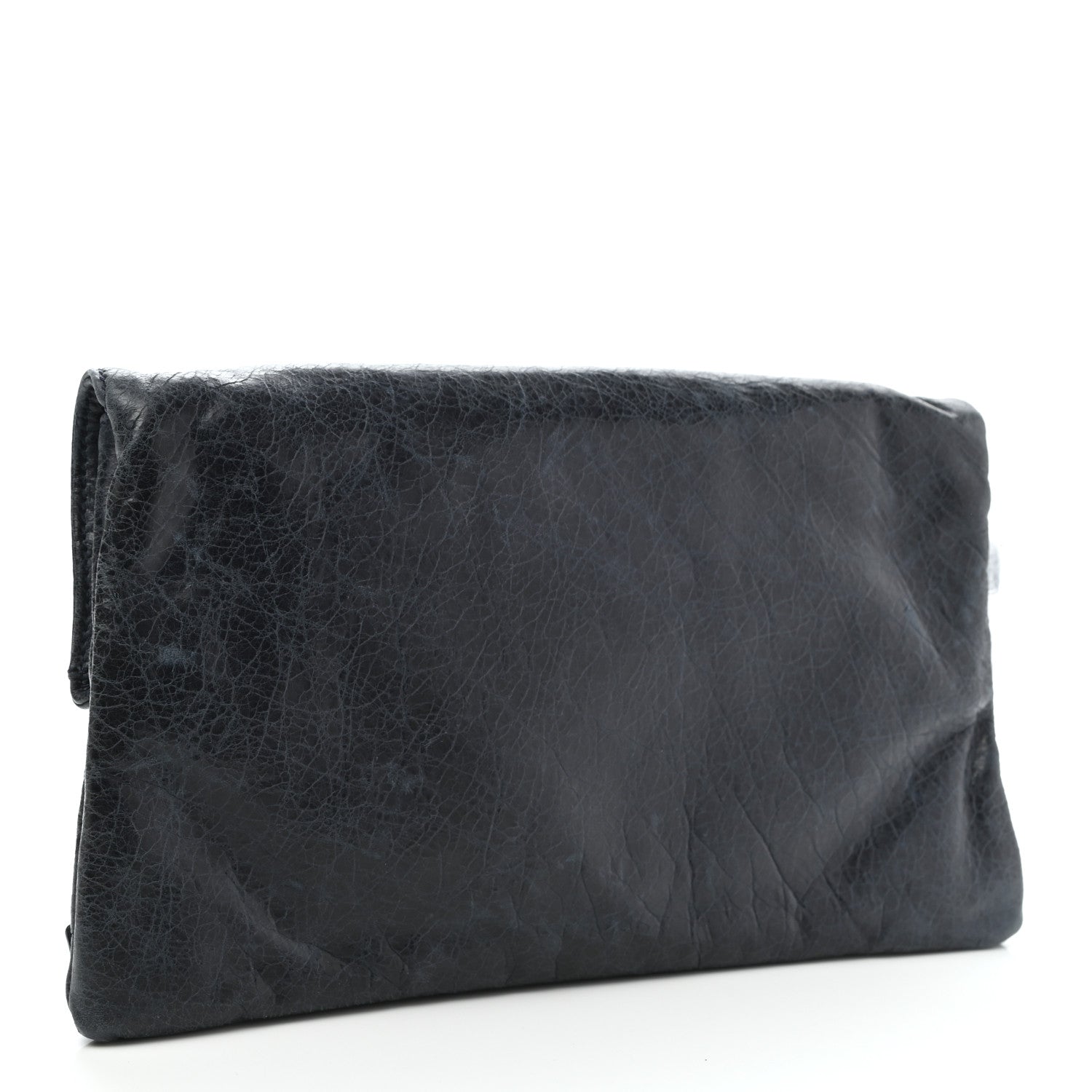 Balenciaga Agneau Classic Hardware Envelope Clutch Dark Night 7 of 8