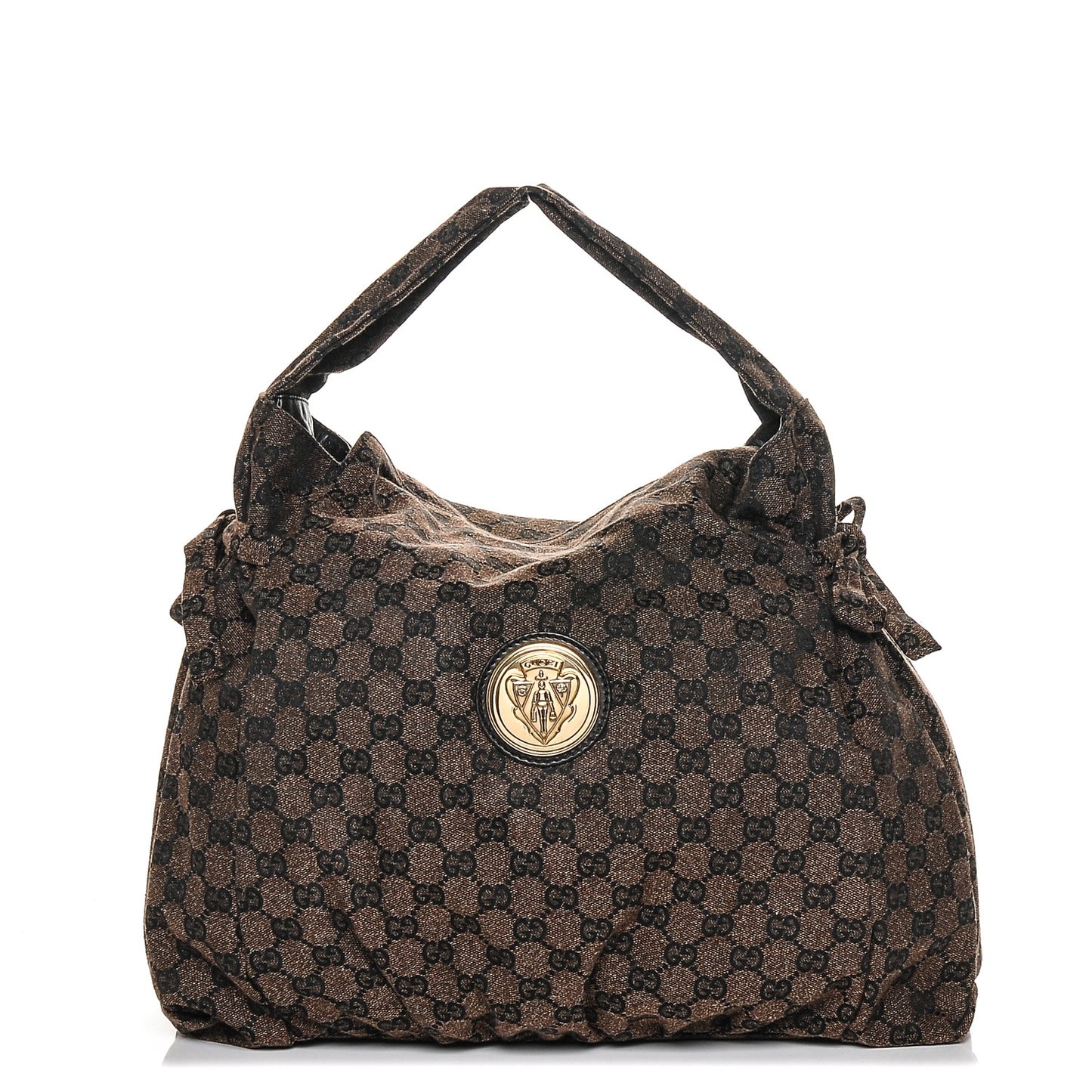 Monogram Medium Hysteria Tote Brown