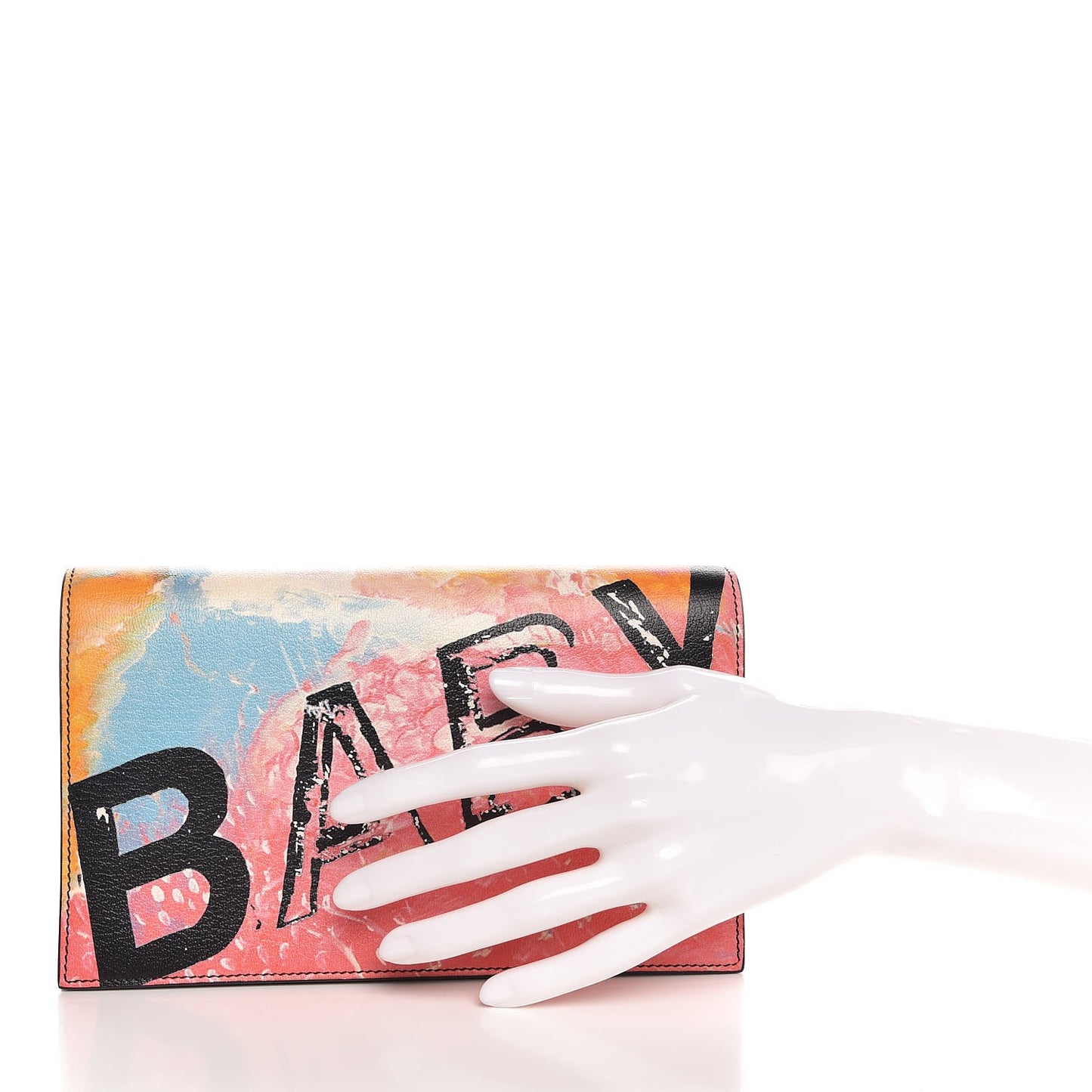 Calfskin Baby Small Clutch Rosa Multicolor