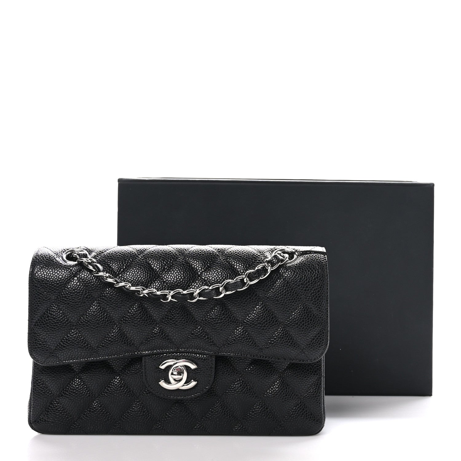 Chanel Caviar Quilted Small Double Flap Black 11 of 11