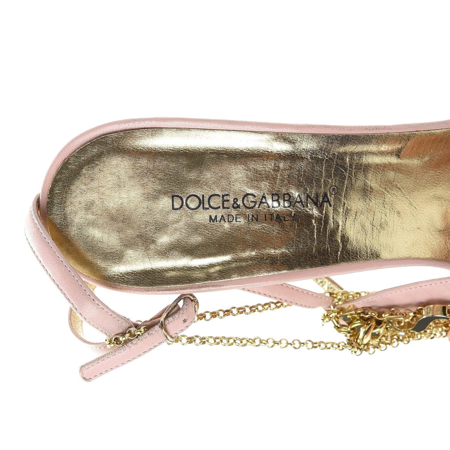 Dolce & Gabbana Nappa Sex Chain Sandals 40 Rosa 8 of 16