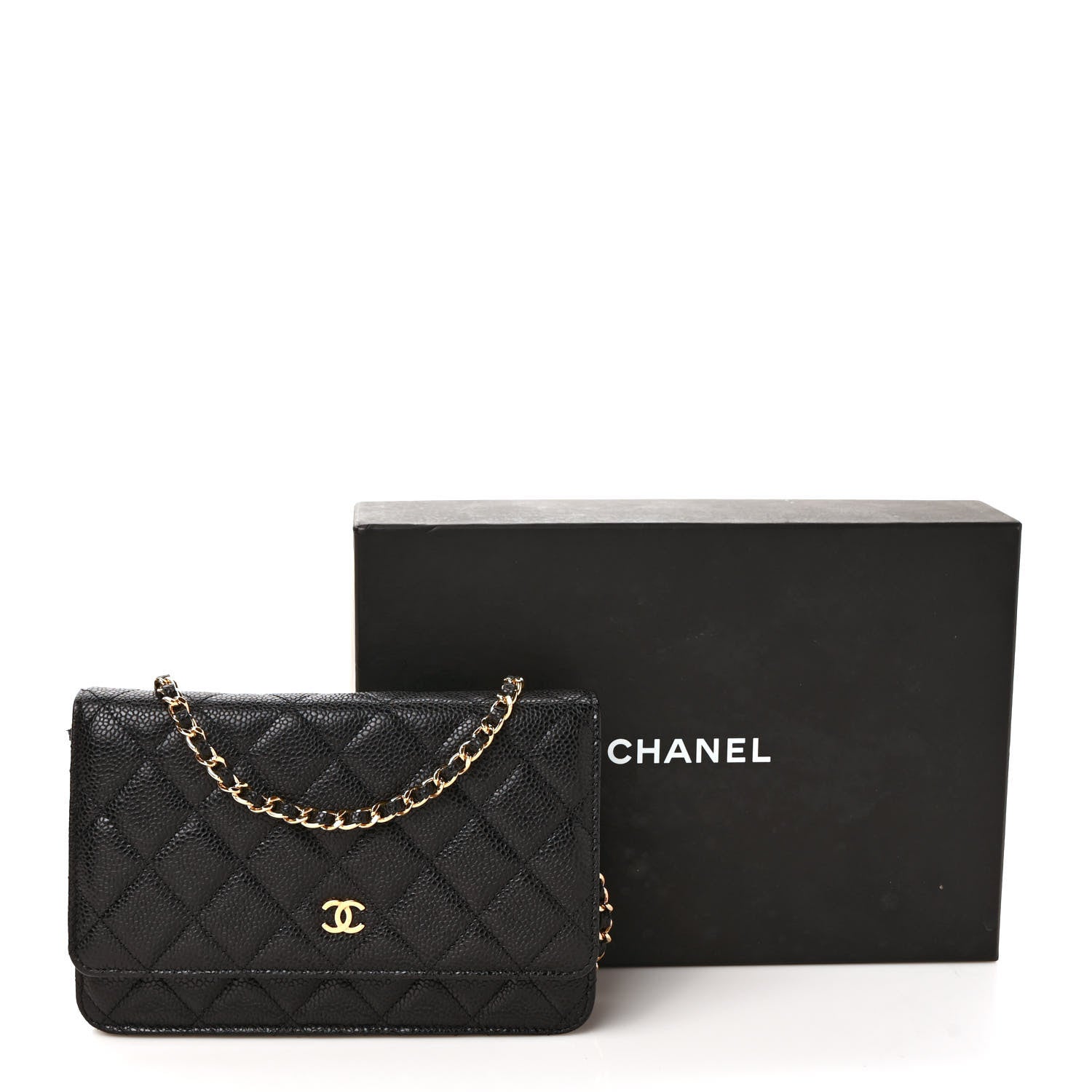 Chanel Caviar Quilted Wallet on Chain WOC Black 10 of 10