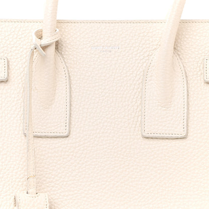 Saint Laurent Grained Calfskin Small Sac De Jour Dove White 9 of 15