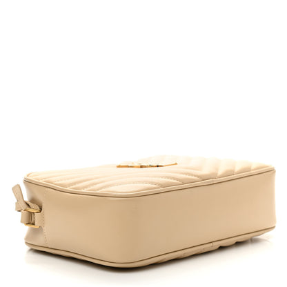 Saint Laurent Calfskin Matelasse Monogram Lou Camera Bag Dark Beige 4 of 9