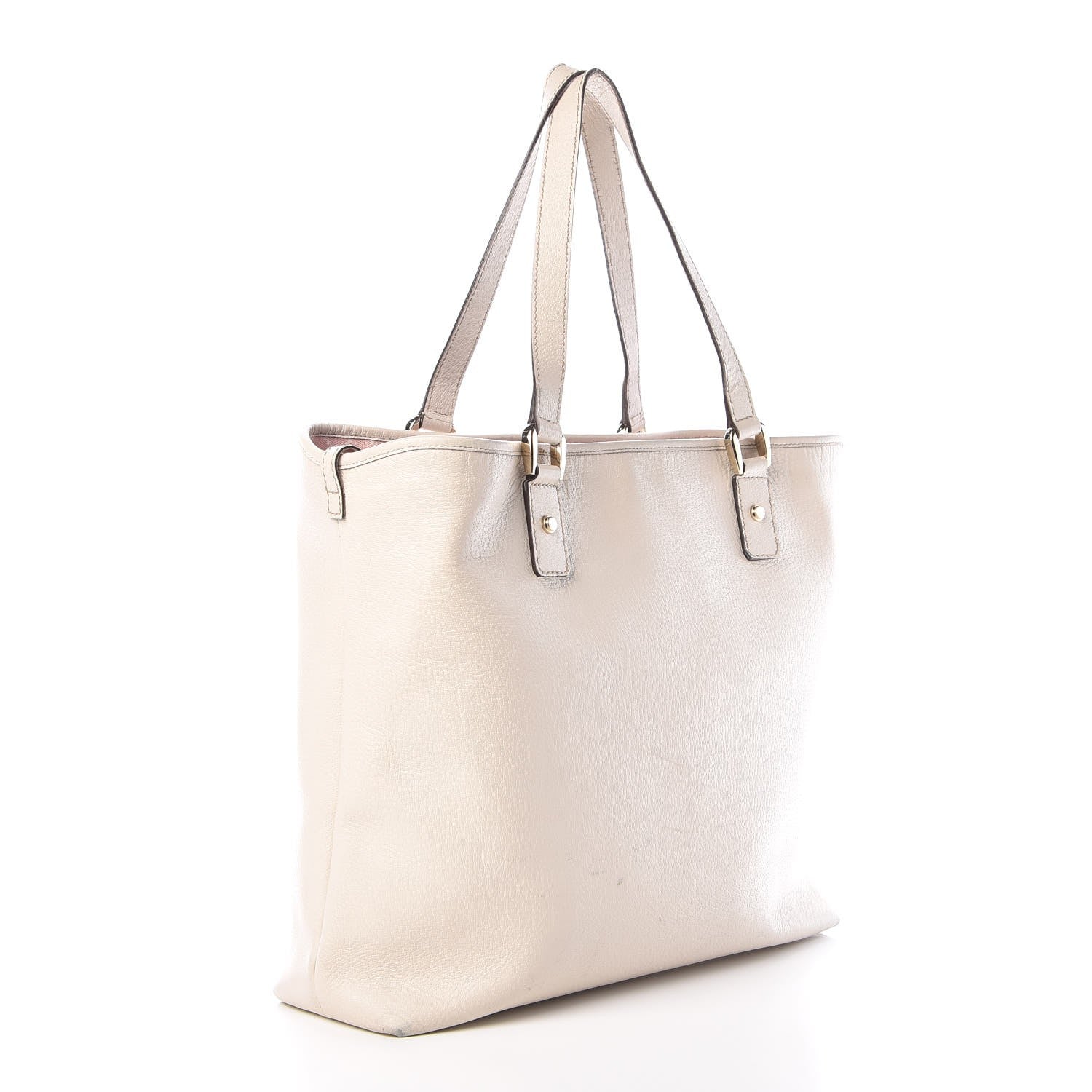 Gucci Calfskin Abbey Tote Off White 3 of 13
