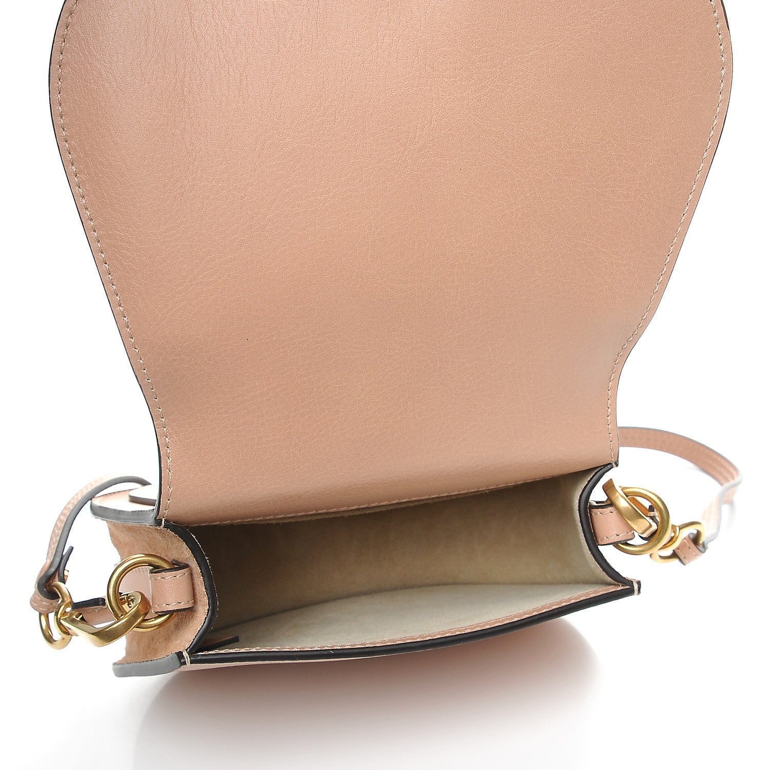 Chloe Calfskin Suede Small Nile Bracelet Bag Biscotti Beige 6 of 9