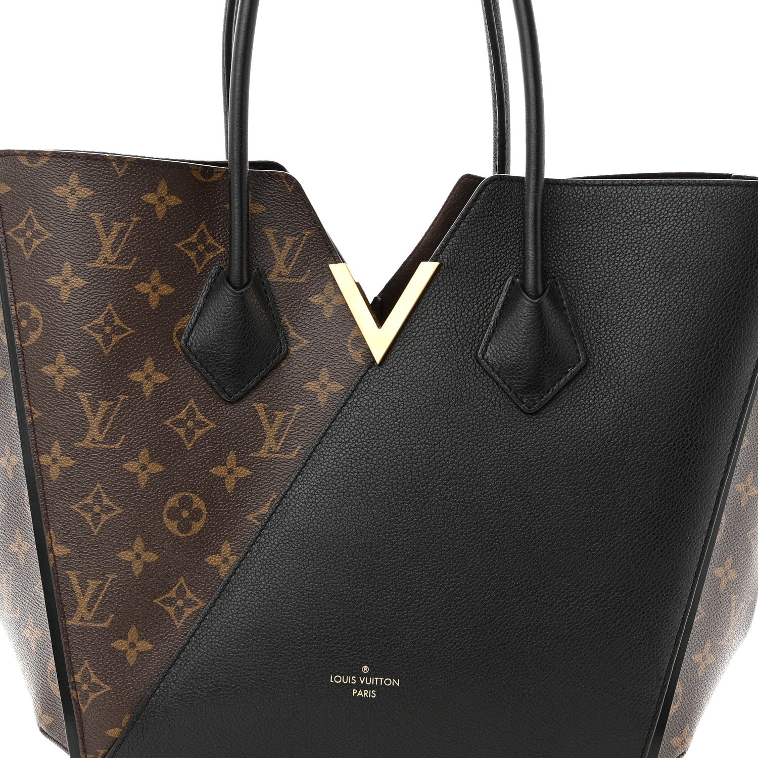 Louis Vuitton Calfskin Monogram Kimono Tote Black 7 of 11