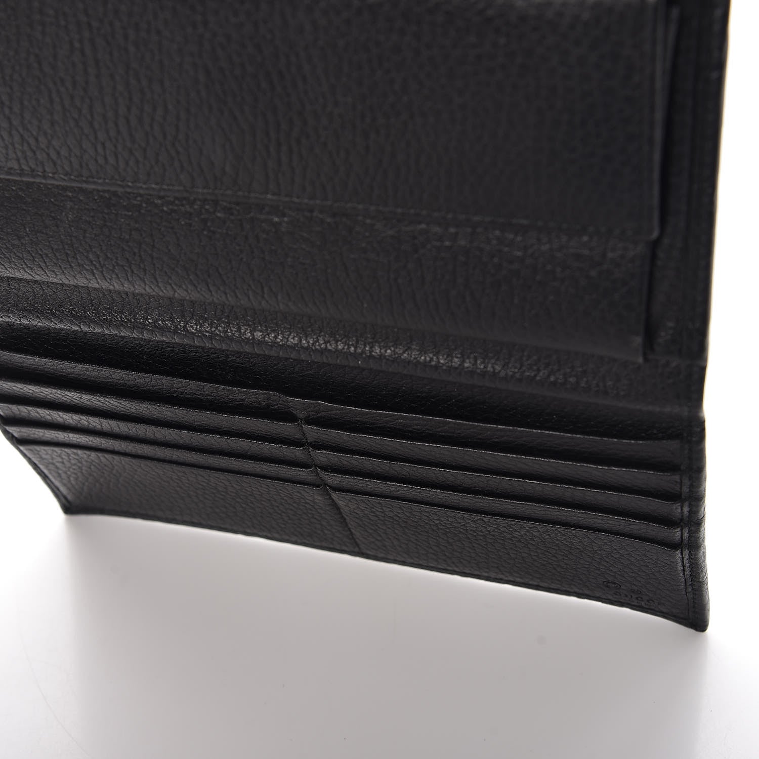 Gucci Guccissima Continental Flap Wallet Black 10 of 12