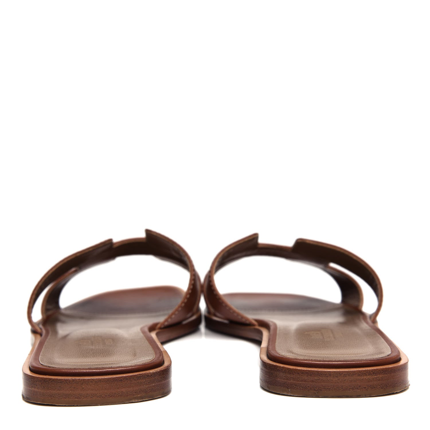 Hermes Box Calfskin Oran Sandals 39 Gold 7 of 10