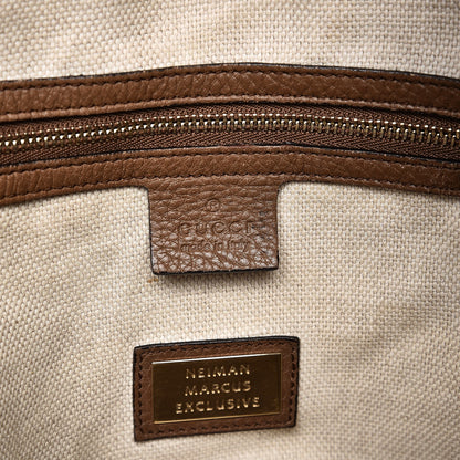 Gucci Pebbled Calfskin Medium Soho Shoulder Bag Brown 7 of 16