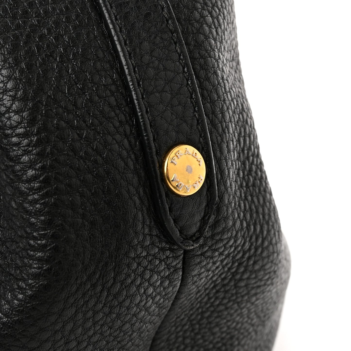 Vitello Daino Shoulder Bag Black