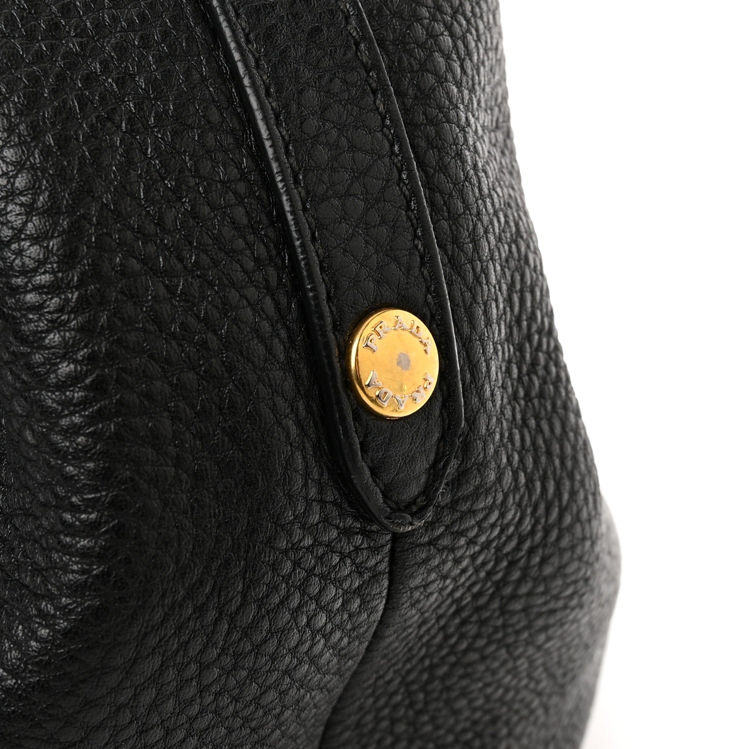 Prada Vitello Daino Shoulder Bag Black 12 of 18