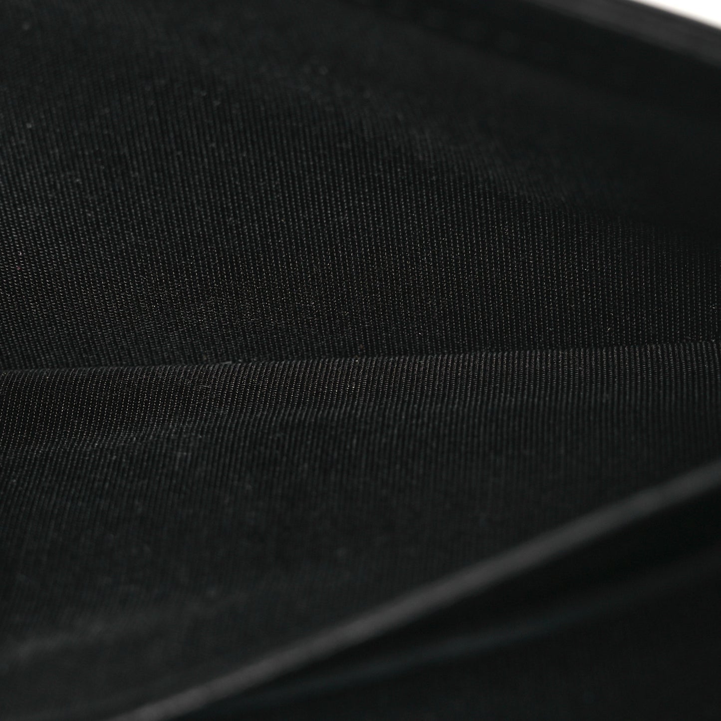 Lambskin Quilted Large Boy Gusset Flap Wallet Black