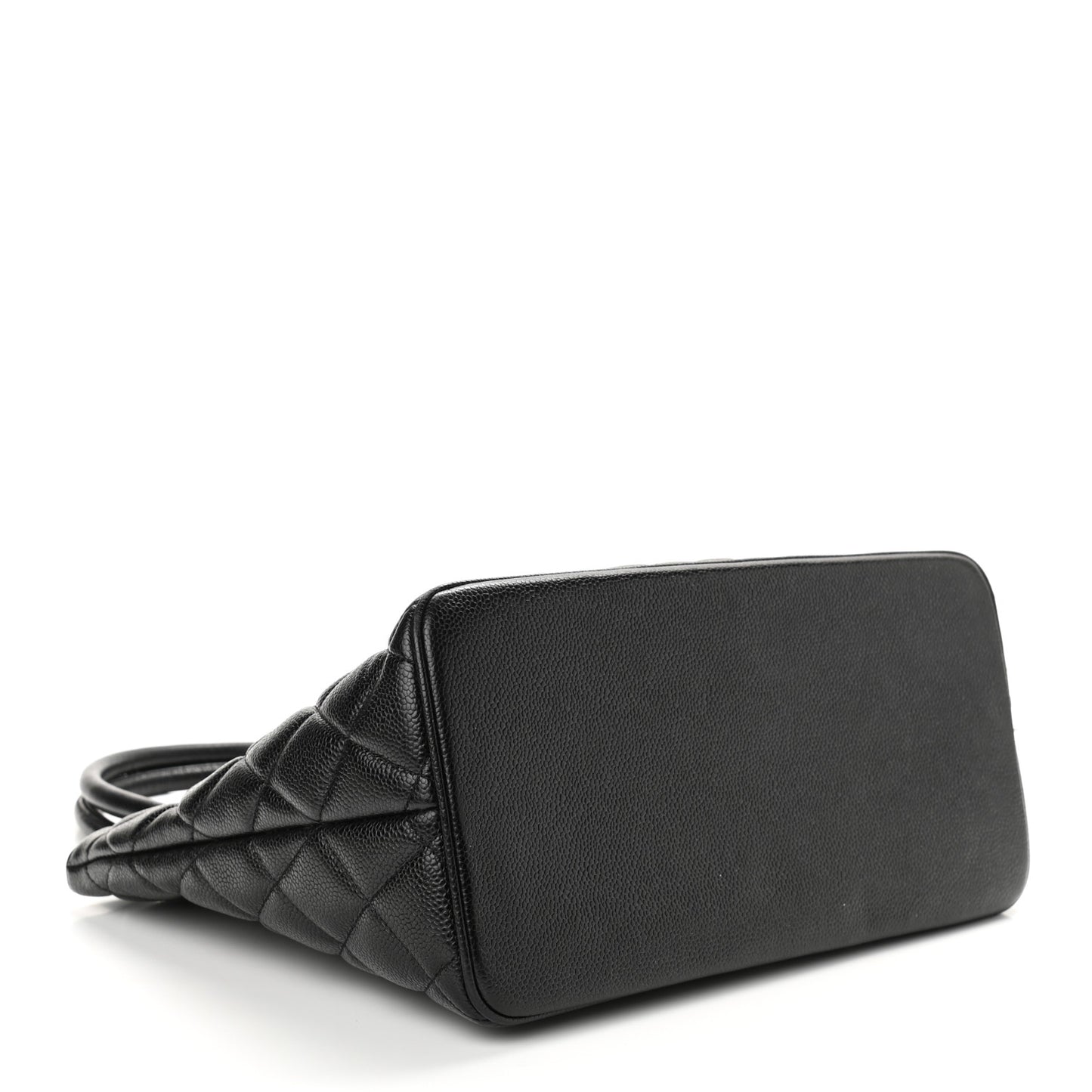 Caviar Quilted Medallion Tote Black