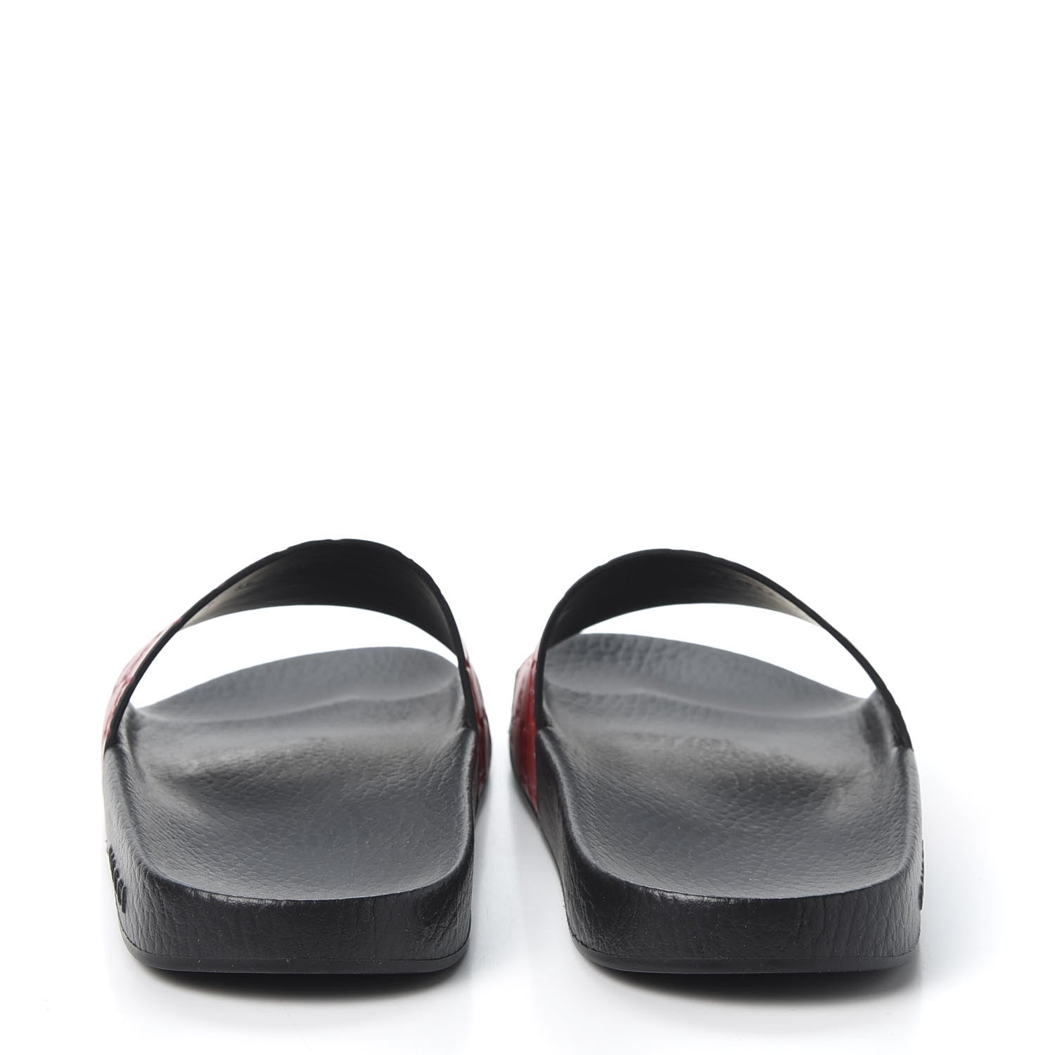 Gucci Guccissima Signature Womens Slide Sandals 40 Hibiscus Red 6 of 9