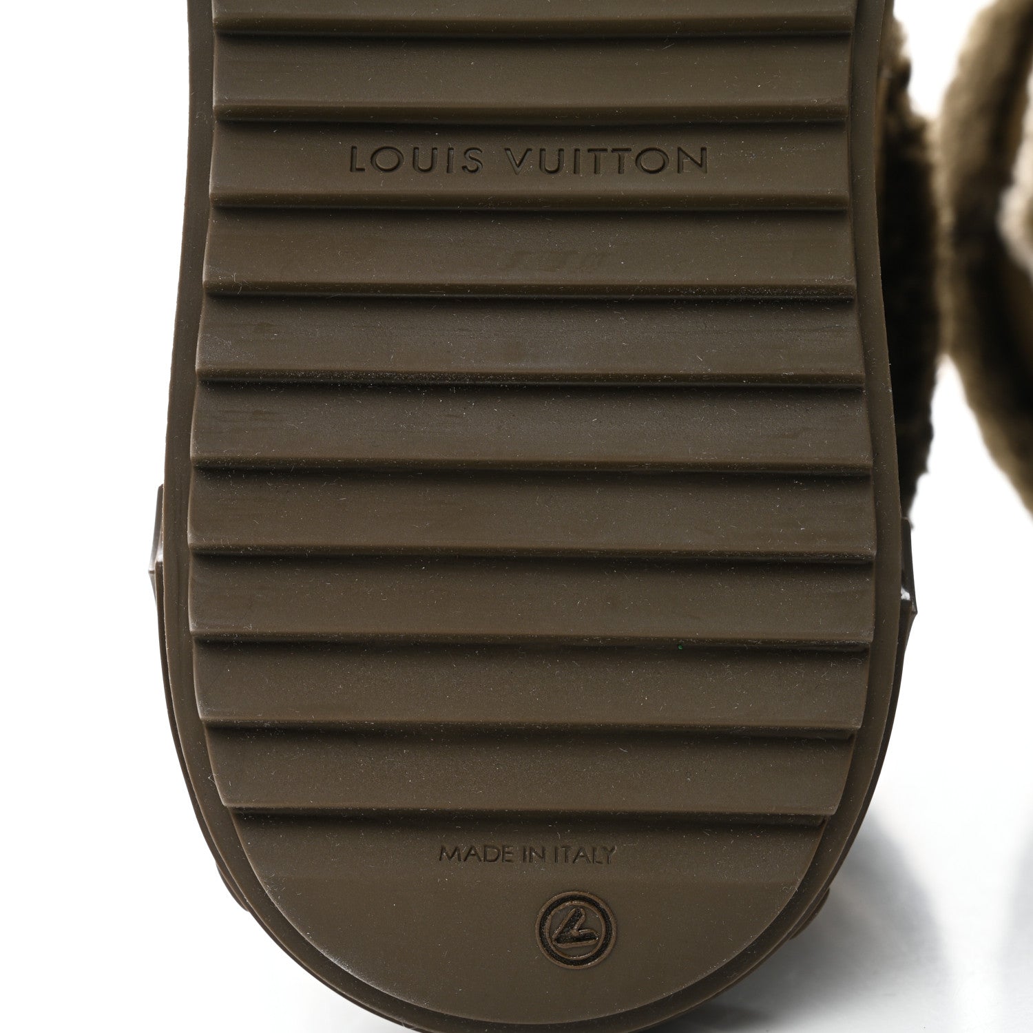 Louis Vuitton Suede Calfskin Shearling Snowdrop Flat Ankle Boot 38.5 Khaki 8 of 9